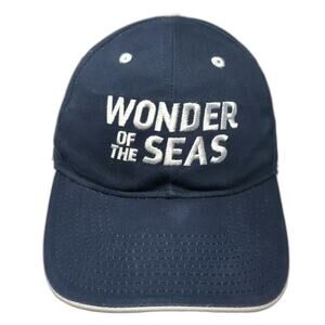 Hit Wear Baseball Cap Blue One Size Wonder Of The Seas Embroidered Cotton Hat